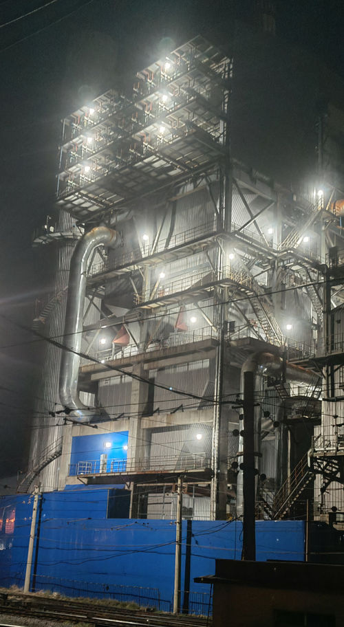 最新の会社の事例について 発電所の三角照明