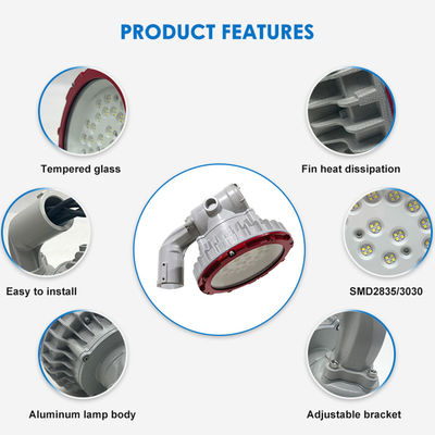 IP65 防水式 防爆型 照明 装置 8MM 防爆型 温めガラス と SMD2835/3030 LED テクノロジー