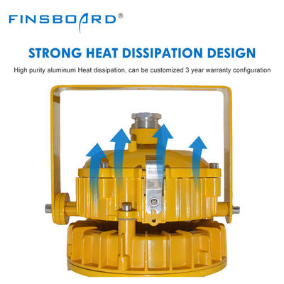 ATEX LED 防爆投光器 IP65 防水 高天井照明 50,000 時間の寿命とエネルギー効率