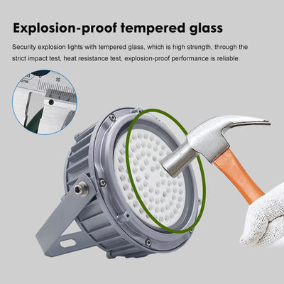 IP65 防水高海湾ランプ 50W 100W 150W アルミ + テンパールガラス付きLED爆発防止ライト