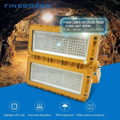 300W 防爆LED 防洪灯 36000lm IP67 銅のないアルミ塩噴霧耐性