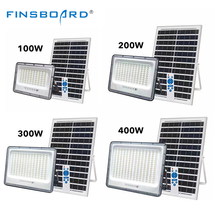 新しいデザイン リモコン 屋外防水 Ip65 LED 洪水ランプ 100w 200w 300w 400w 太陽光洪水灯