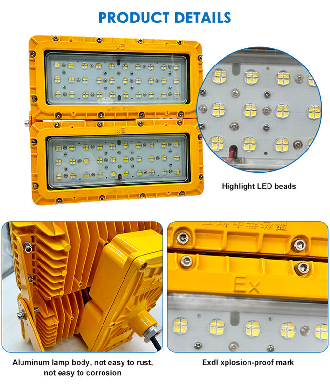 300WLED 防爆 防洪 緊急 バッテリー バックアップ 120min ATEX エグレス 安全 IP66 ダイカスト アルミ ADC12