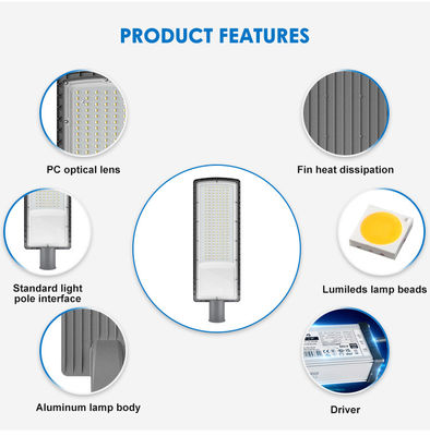 IP66 SMD3030 50w から 200w LEDストリートライト 高速道路のための環境保護