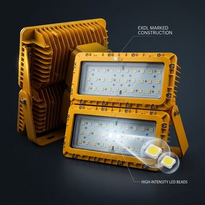 LUMILEDS LM-80 600W LED 防爆防洪灯 ATEX Ex db mb IIb T6 72000LM IP65 広域 危険な照明